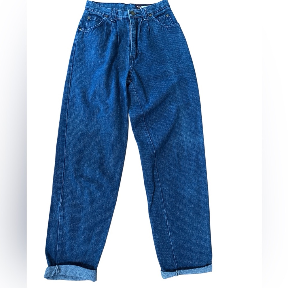 Vintage Manisha High Waist Pleated Barrel jeans 9